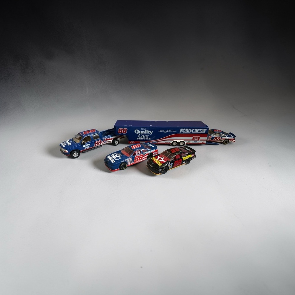 Nascar Diecast Set - Blue, Red, and Black
